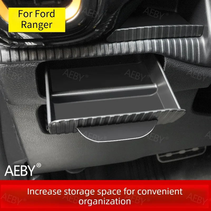 For Ford Ranger 2022-2026 Under-seat storage drawer slide-out,Hidden,Pull-out storage box,storage mat,Car interior accessories