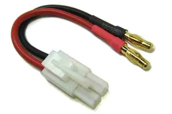 Etronix Male Tamiya to Two 4.00mm Male Gold Bullet Connectors Adaptor Cable ET0838