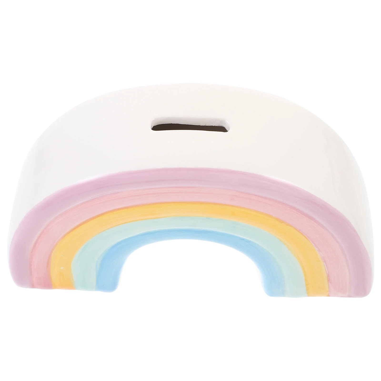 

Creative Ceramic Saving Pot Cartoon Rainbow Coin Bank Lovely Desktop Ornament Rainbow Piggy Bank Cartoon Rainbow Saving Pot