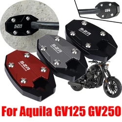 For HYOSUNG Aquila GV125 GV250 GV 125 S 250 Accessories Kickstand Foot Sidestand Side Stand Enlarger Extension Pad Support Plate