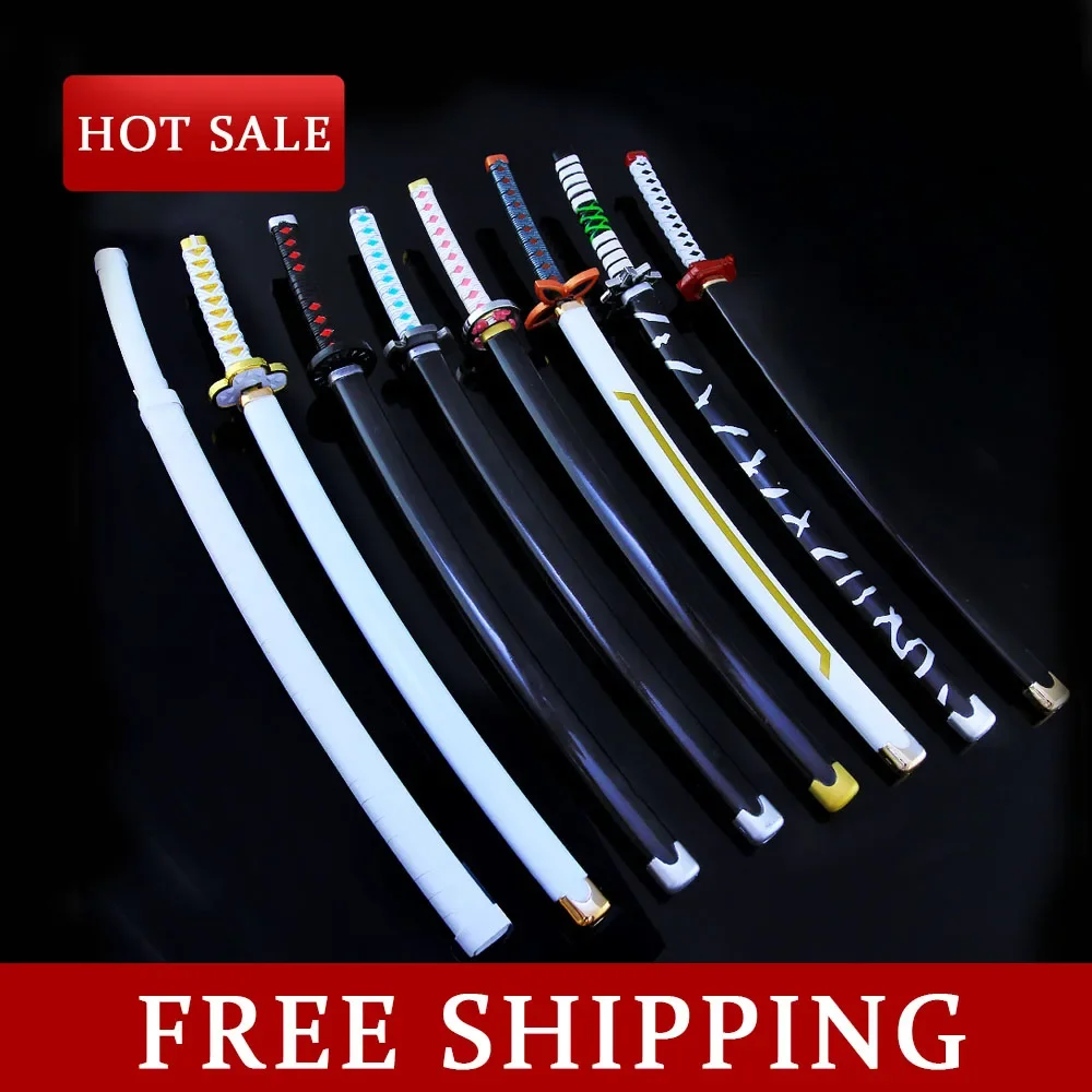 

26CM Demon Slayer Japanese Amine Periphery Hashibira Inosuke/Kamado Tanjirou Full Metal Weapons Ornaments Collectible Toy Swords