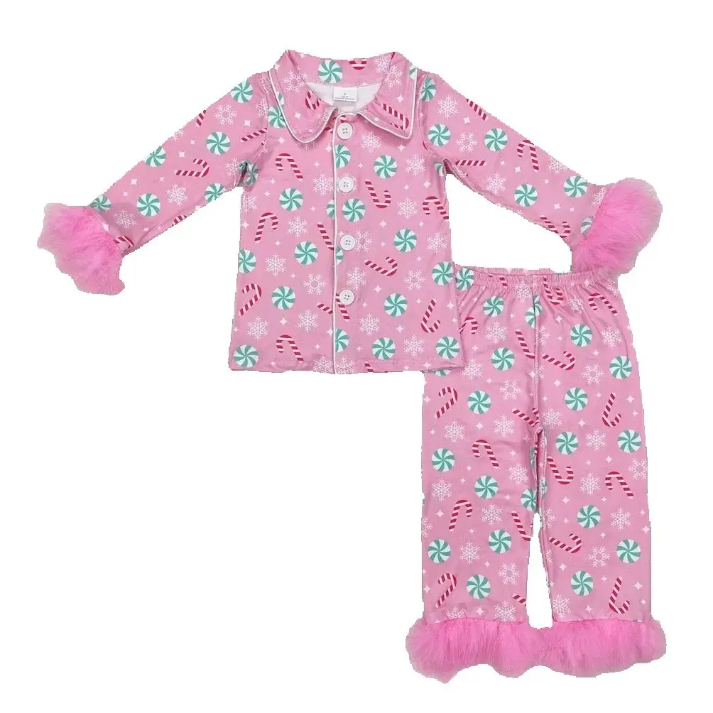 

Christmas Candy Pajamas Boys Pajamas Lovely Girls Boutique Pajamas Sets Kids Pajamas Girls Nightwear Sleepwear Baby Clothes Sets