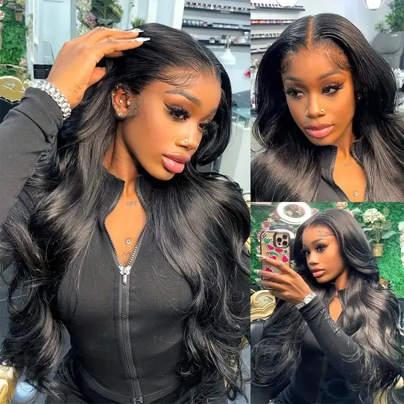 Rosabeauty 40Inches HD 13X6 Transparent Body Wave Lace Frontal Wig Front Human Hair 5X5 Ready To Wear Glueless Wig 250% Density