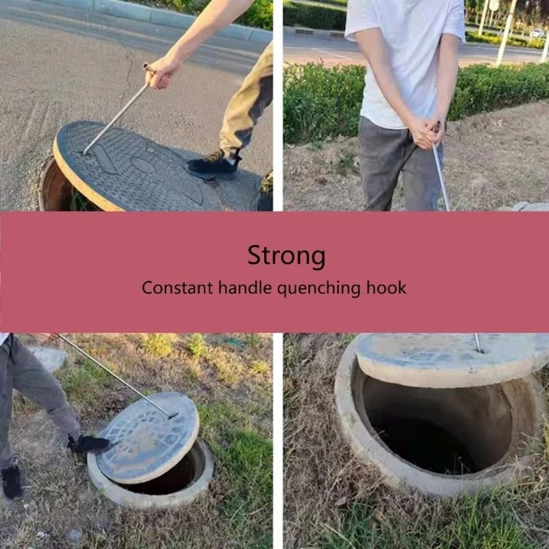  Manhole Cover Hook Heavy Duty Steel Manhole T Hook Manhole Lift Hook T Shaped