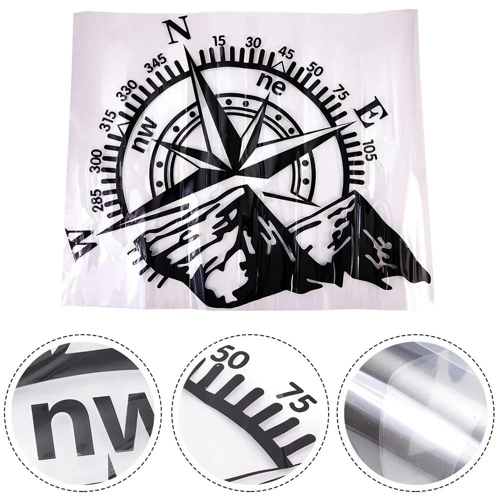 Autocollant universel pour capot de voiture - G - Noir - 120 CM - PVC