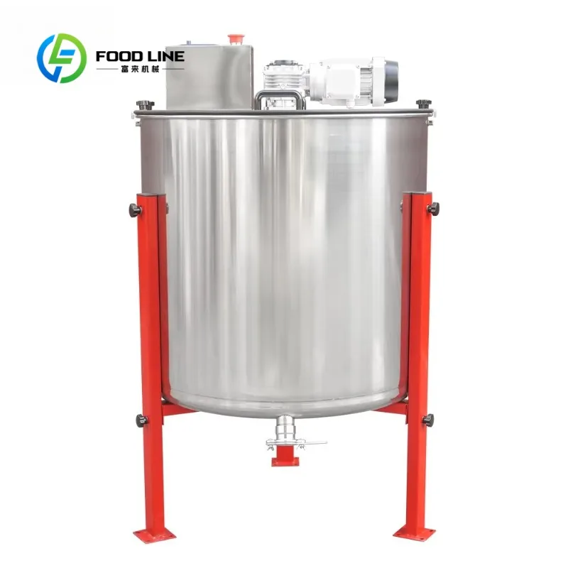 Customized Electric Honey Extractor 3 Frame Transparent Lid 90W Stainless Steel Honey Spinner With Honey Gate for Factory