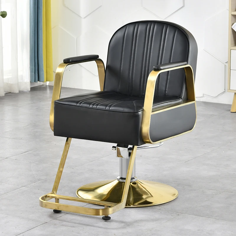 

Recliner Barber Chairs Hairdressing Vanity Ergonomic Chair Luxury Makeup Stylist Silla De Barberia Beauty Salon Furnitures