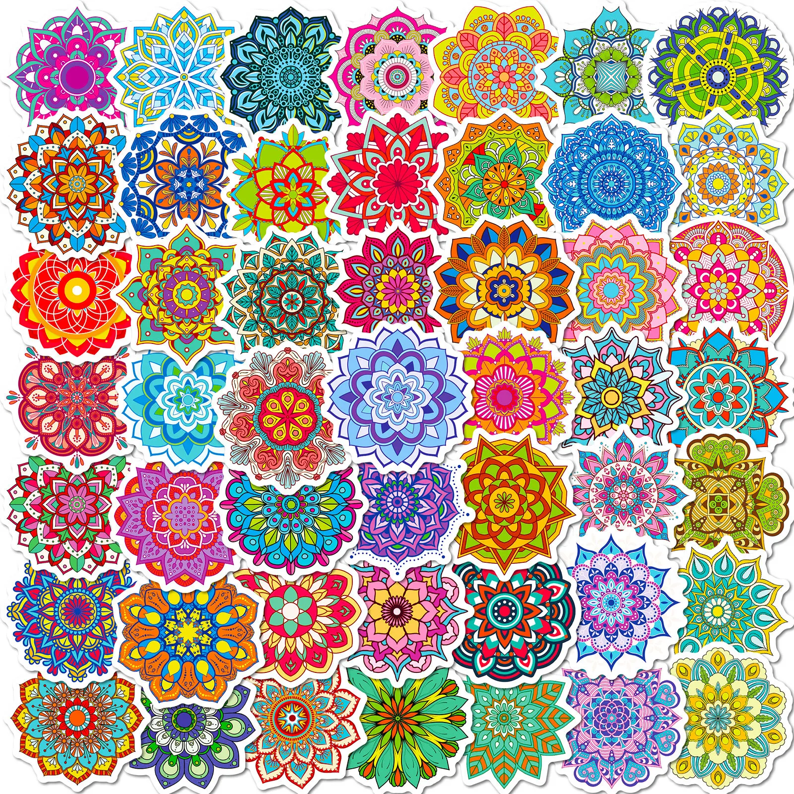 50Pcs Cartoon Mandala Series Graffiti Stickers Suitable for Laptop Helmets Desktop Decoration DIY Stickers Toys Wholesale