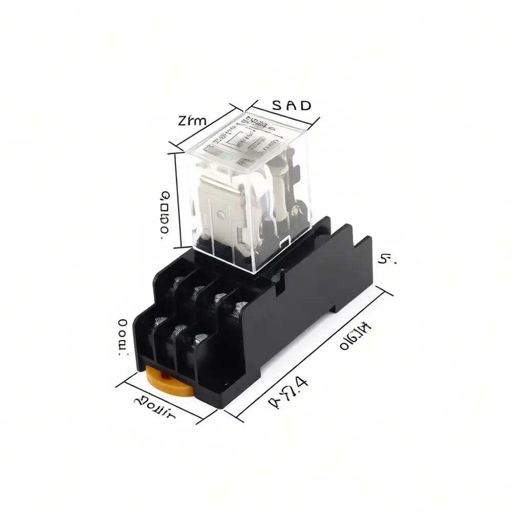Electrical Switching Relay Module HH54P HH53P HH52P With Socket Base Indicator Light Industrial Circuit Protection Equipment