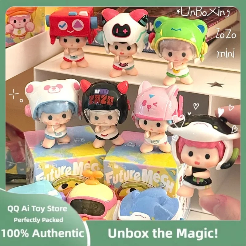 

Подлинная Zozo левая и правая милая мини-серия слепая коробка Коллекционная фигурка модная игрушка Mecha Molecu дисплей настольное украшение