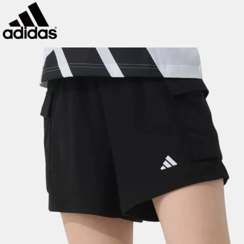 

Adidas Pants Women's Pants 2025 Summer New Sports Pants Fitness Training Running Knitted Shorts JD9944