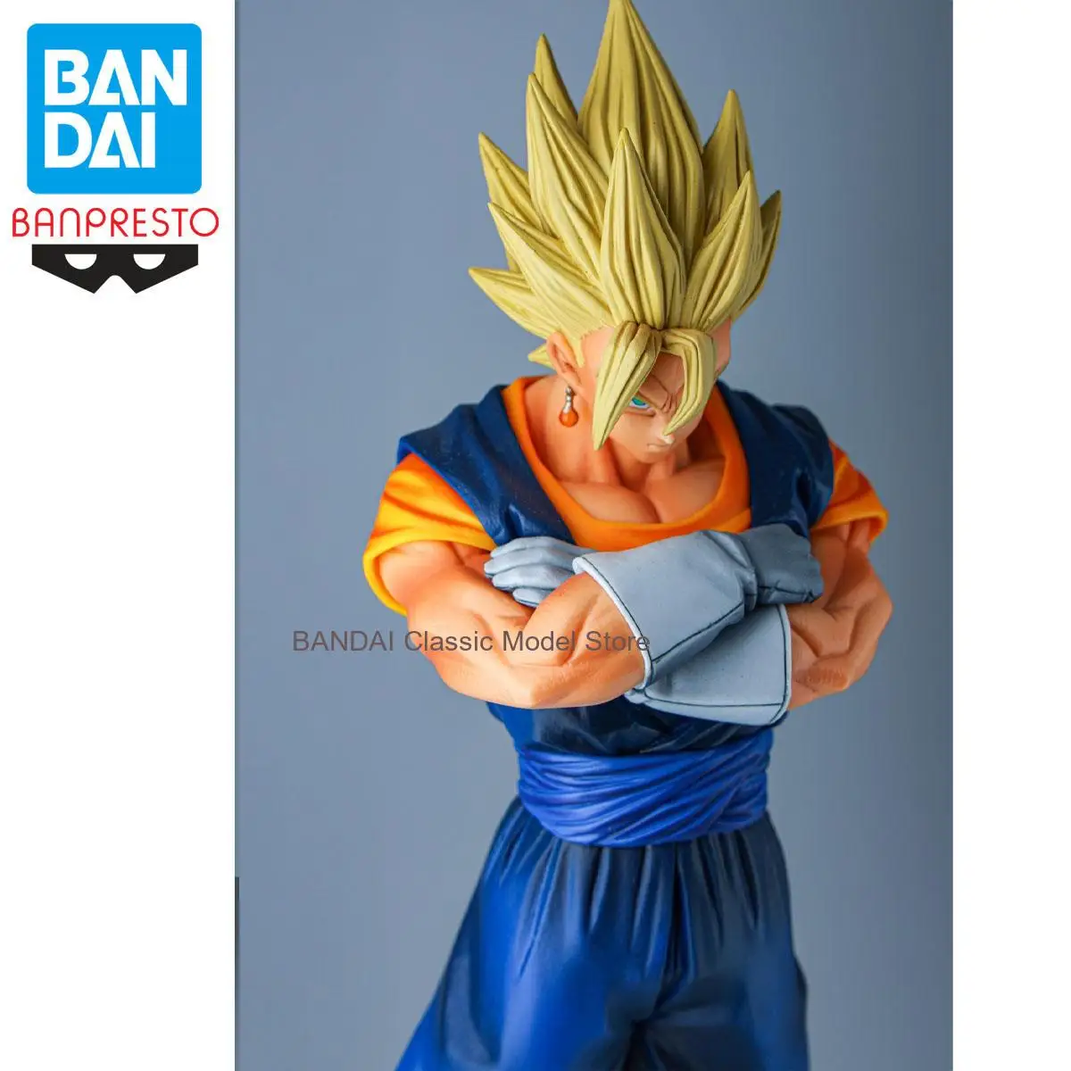 Bandai Original BANPRESTO Anime msp Dragon Ball Z CLEARISE Super Saiyan Vegetto colección de figuras de acción modelo Juguetes