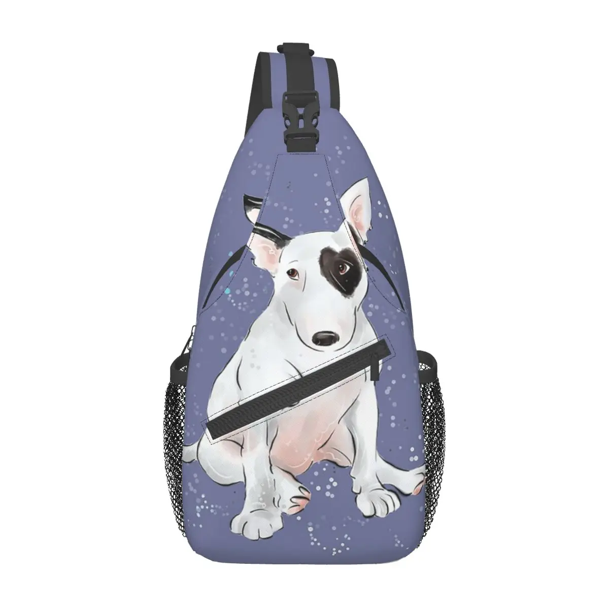 

English Bull Terrier Dog Crossbody Sling Bags for Men Women Chest Bag Shoulder Backpack Daypack Hiking Outdoor Biking Satchel