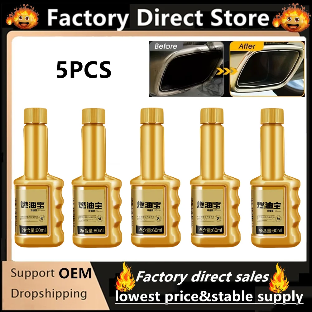 5Pcs Fuel Gasolines Injector Cleaner Fuel Injector Cleaner Cleaning Treatment Auto Gasoline Fuel Additive Gas Oil Additive