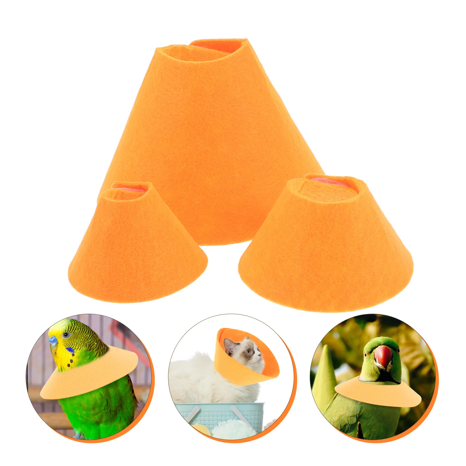 

3Pcs Breathable Soft Pet Collar Anti-Lick Cone for Small Pets Hamsters Rabbits Squirrels Postoperative Recovery Protection