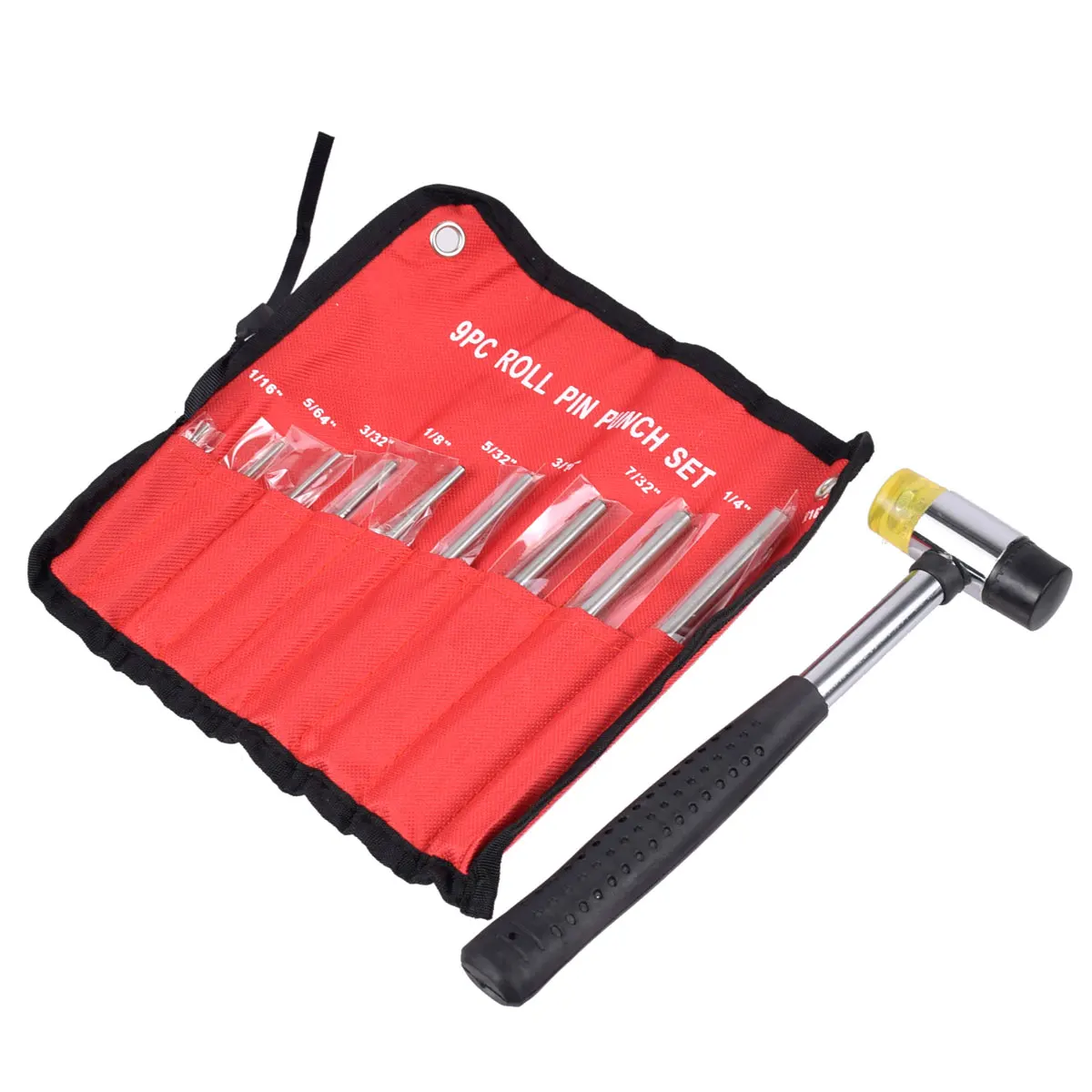 9pcs RollPin Punch Set Tools Kit Punch Tool for Gunsmiths Jewelry and Watch Repair Handyman Handwear Remover Tools