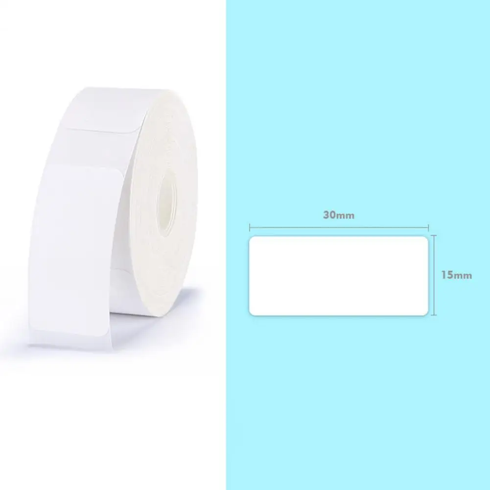 1 rollo de etiquetas de impresión, superficie lisa útil, resistente al agua, tacto suave, precio, pegatina