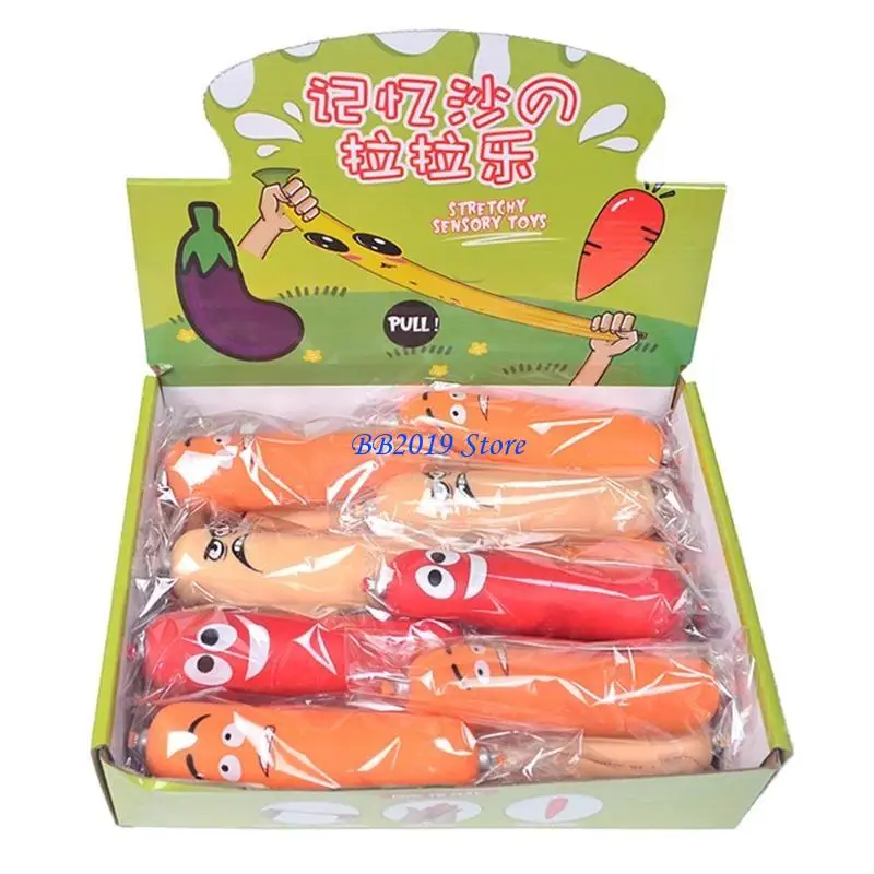 

Q0KB Игрушка-сосиска для снятия стресса, успокаивающие формы, забавная растяжка, вращение, увеличение для фокусировки