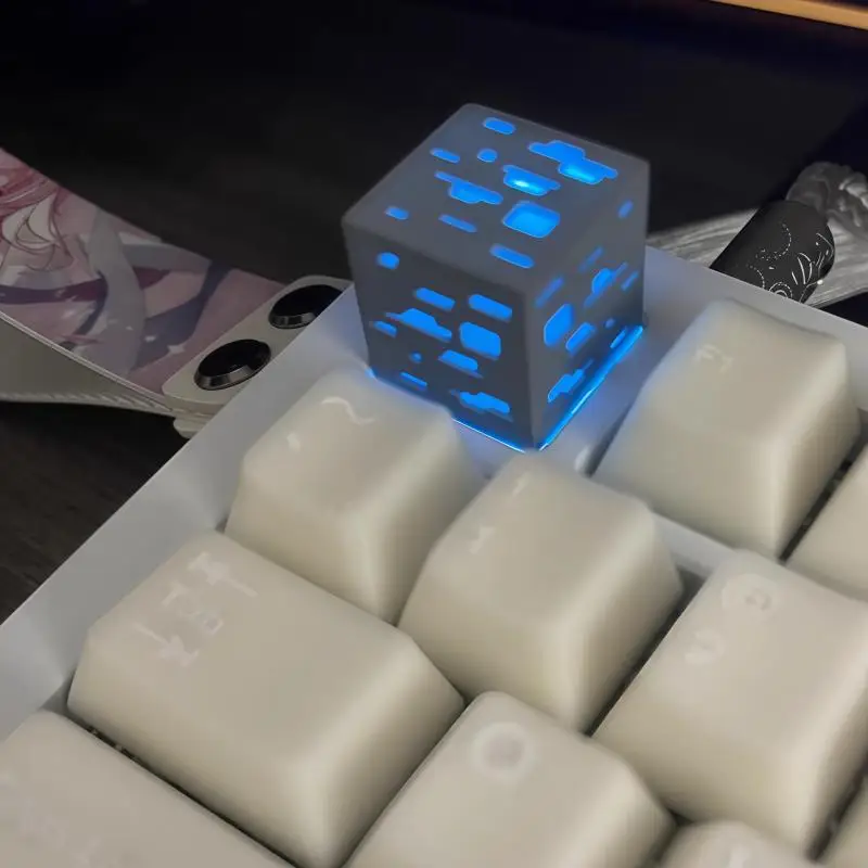 

MC Game Custom Keycaps Mechanical Keyboard Translucent Mineral DIY Keycaps PC Gaming Keyboard Accessories Gift Collection