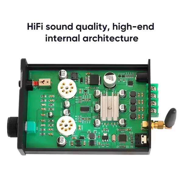 Weiliang TPA-6A2 المبتدئين مُضخّم صوت صغير الحجم HiFi BT 5.0 فراغ أنبوب مضخم رقمي