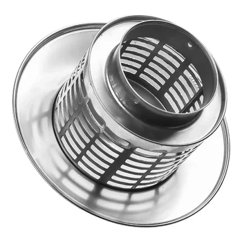 Tappo per camino in acciaio inossidabile Parete esterna Uscita aria fresca Tubo per tetto Cappa di scarico Condotti di ventilazione Copertura per prese d'aria 75mm 200mm