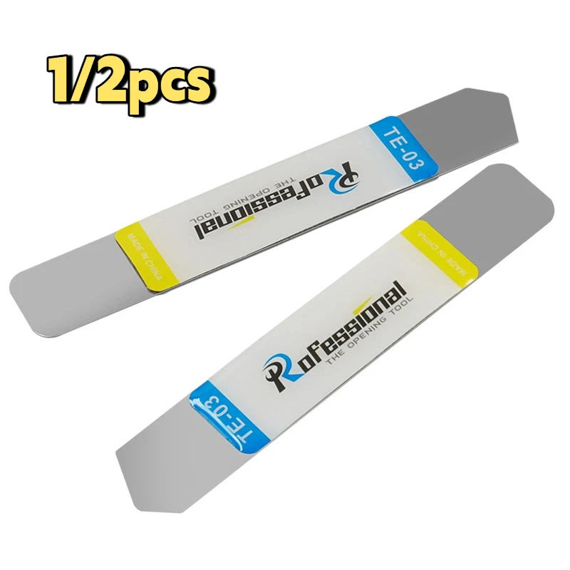 1 PC Soft Thin Stainless Steel Pry Spudger Blade for iPhone iPad Samsung - Screen Battery Opening Tool Cell Phone Tablet Opener