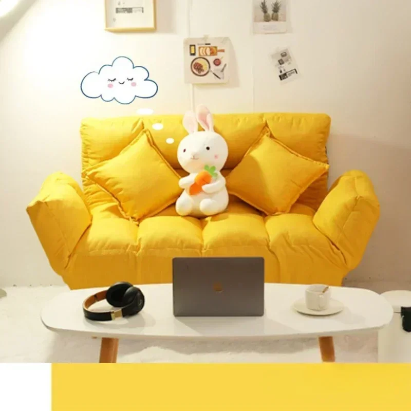 Stable Household Goods Lazy Sofa Bed Rental Room Bedroom Small Sofa Small Apartment Double Tatami Simple Foldable Single Sofa