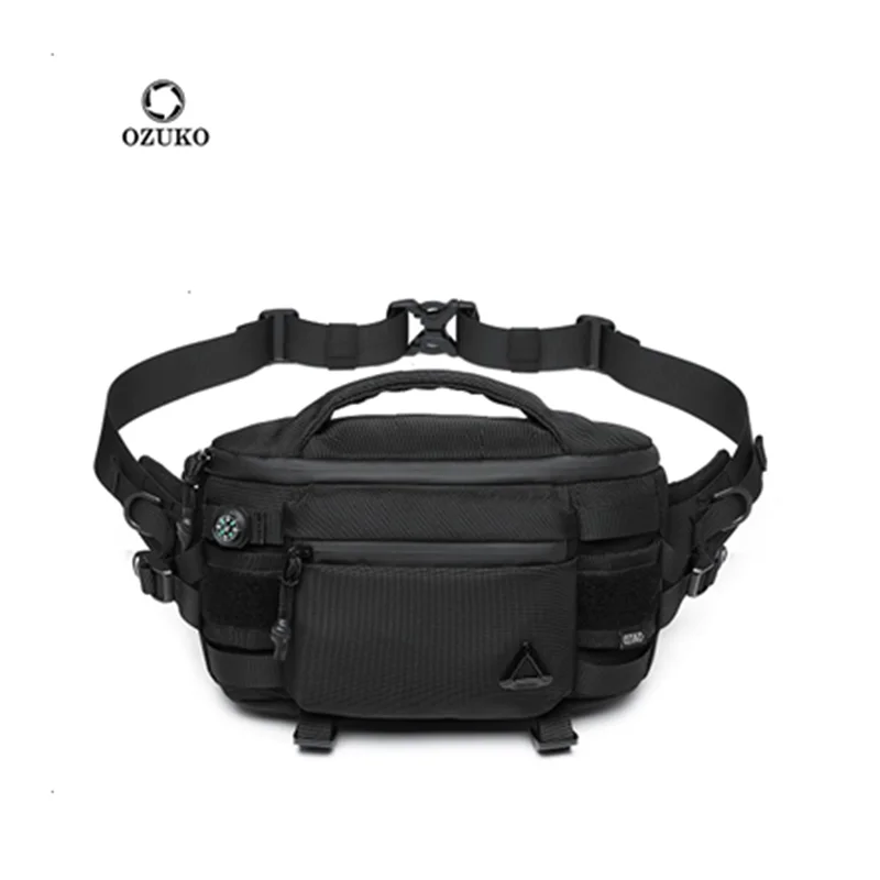 OZUKO Herren Hüfttasche Outdoor Multifunktionale Taktische Sport Wasserdichte Herren Senior Brusttasche Umhängetasche