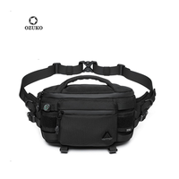 OZUKO Men's Waist Pack Outdoor Multi-functional  Tactical Sports Waterproof Men's Senior Chest Bag Crossbody Bag