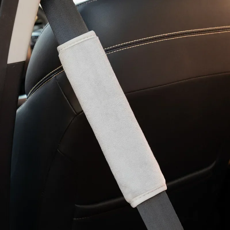 1/2Pcs Universal Comfortable Seat Belt Cover Adjustable Plush Car Safety Belt Cute Pink Car Accessories Car Accessories Interior image 5