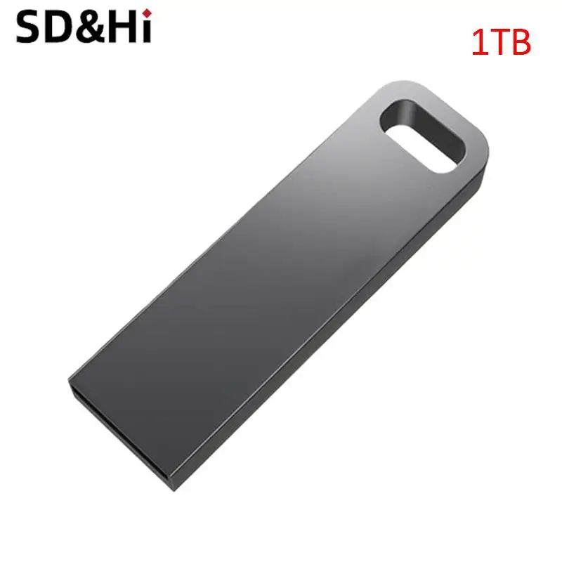 Usb 3.0 32GB-2/1TB Metal Flash Drive High-Speed Data Memory Storage Disk Key Ring Memory Stick Universal For Phone/PC