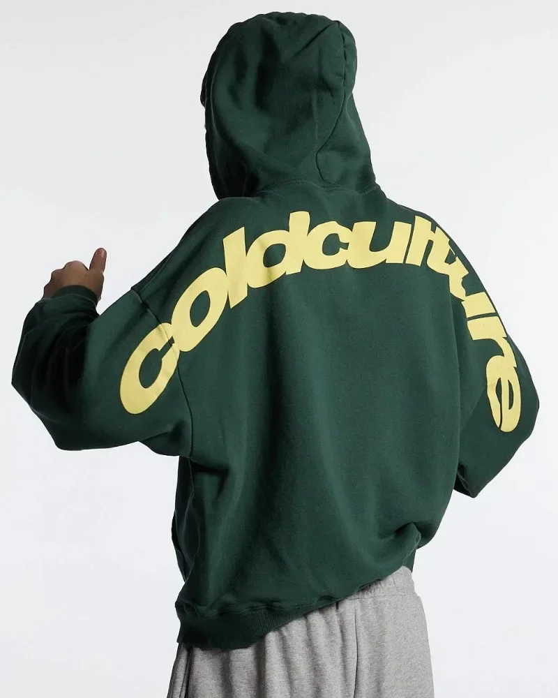 

European and American Fashion Hip-Hop Streetwear Men Simple etter Printed Oversized Sportswear Harajuku Colorful Casual Hoodie