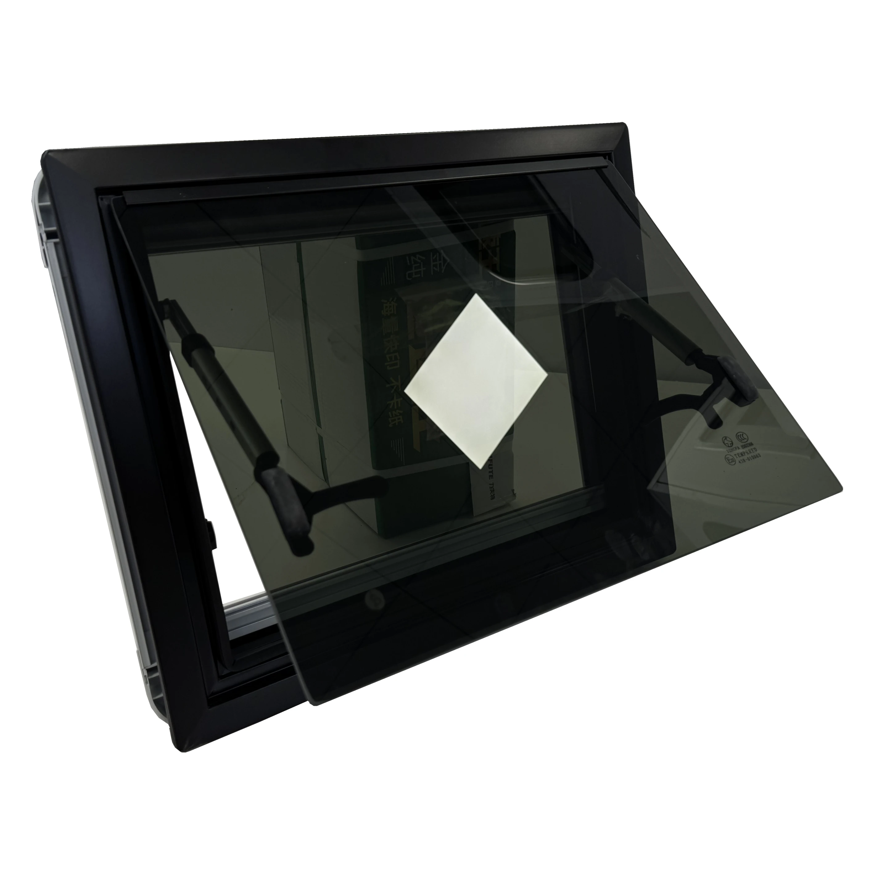 

Выдвижное окно с закаленным стеклом (сертификация E-mark/DOT), плиссированной шторкой и москитной сеткой для автодомов, прицепов и караванов