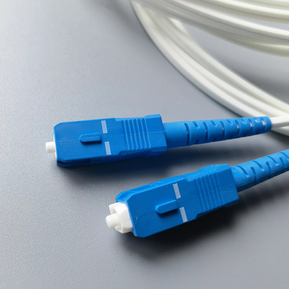 Glasfaser-Drop-Kabel Simplex Single Mode ftth Indoor-Glasfaser-Drop-Kabel Patchkabel sc/UPC-SC/upc 1m/2m/3m für Internert-Modem