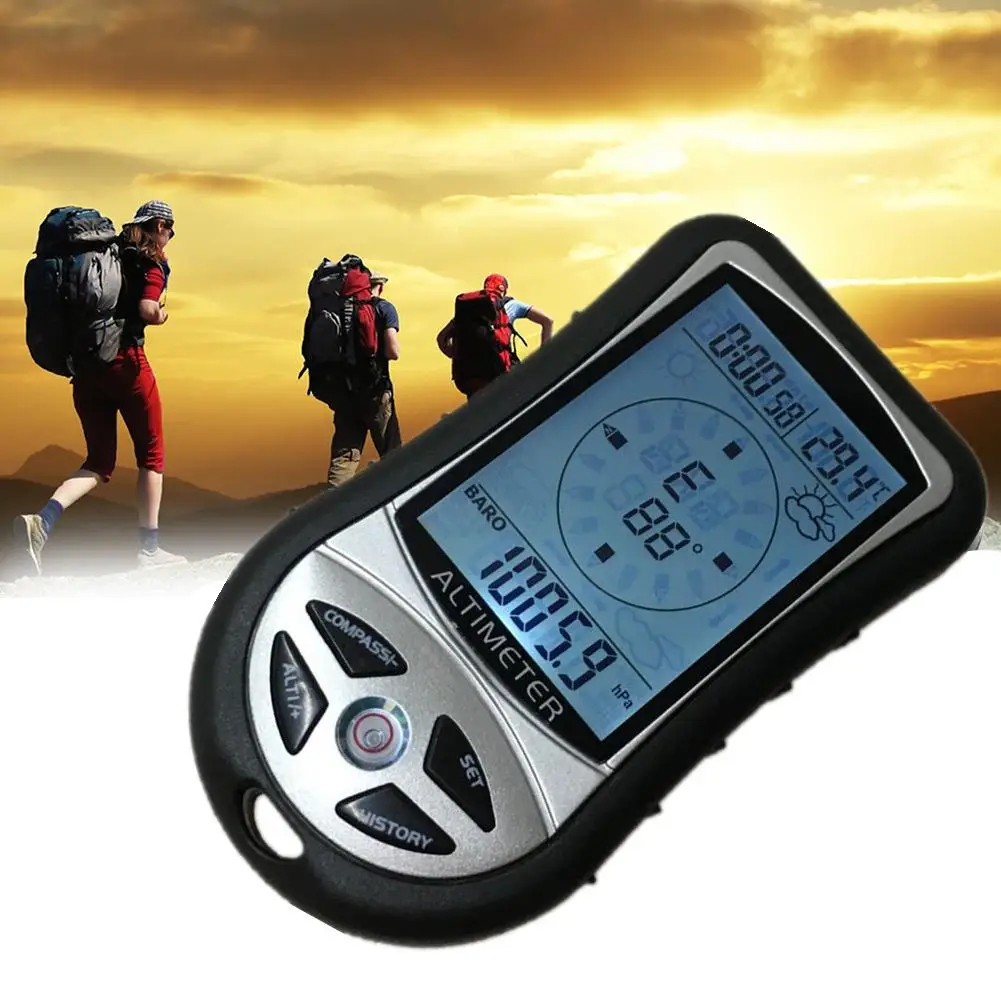 Digital Compass Thermometer Factory LED High Precision Electronic Measuring Tool for Home Factory Tool Accessories