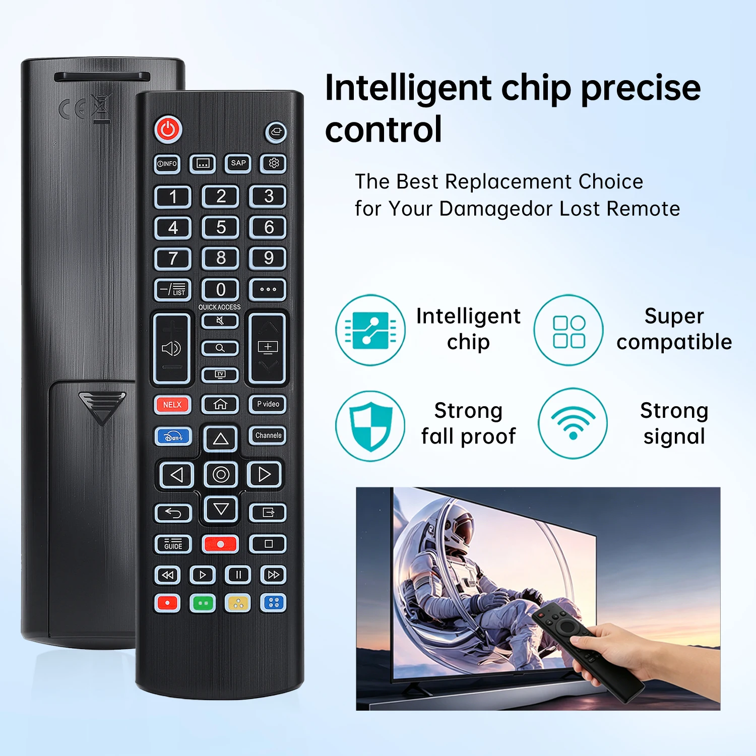 Backlit Remote for LG Smart TV, Universal Replacement for All LG TV Remote Control for Easy Nighttime