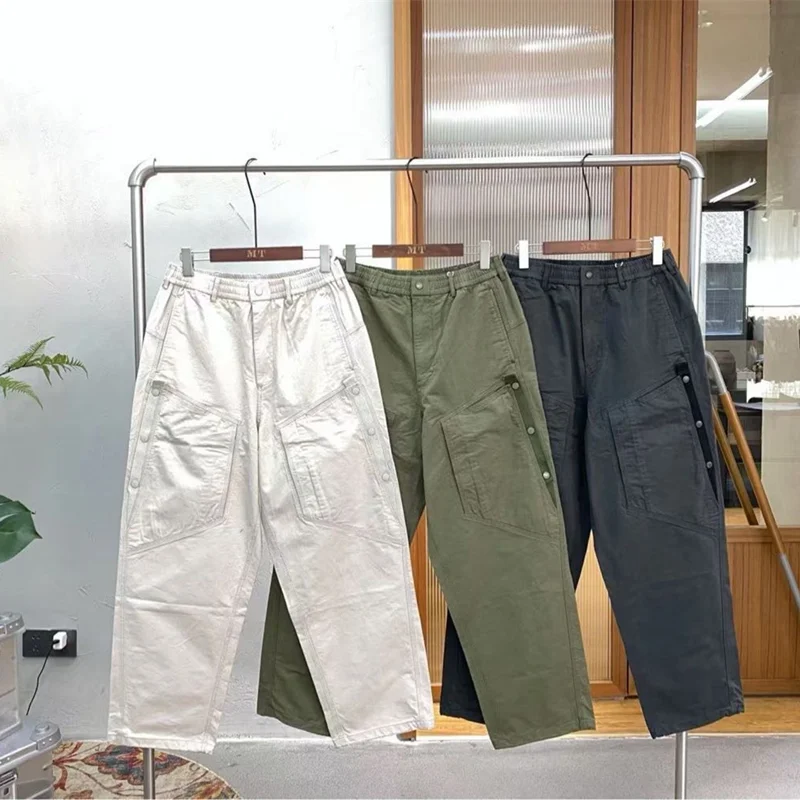 

Cotton Casual Trouser Stone Grinding Water Washed Space Splicing Workwear Pants Outdoor Trekking Climbing Camping Hiking Longs