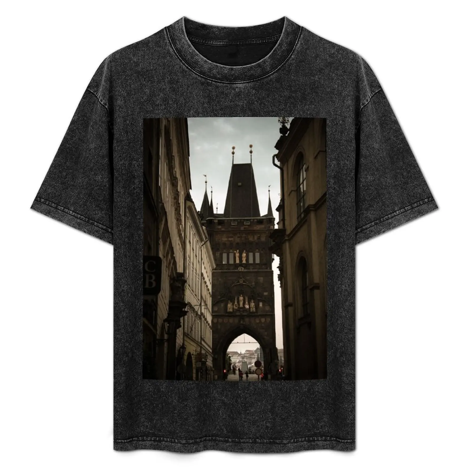 Tower, Prague T-Shirt designer shirts custom t shirt graphics designer t shirt men