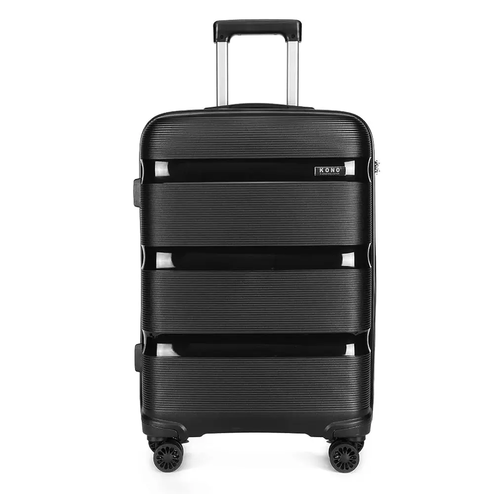 

Kono Carry On Luggage 20 Inch Expandable 22x14x9 Airline Approved Hard Shell Travel Trolley 4 Spinner Wheels Lightweight