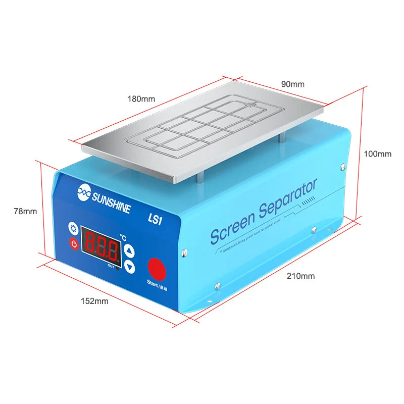 SUNSHINE LS1-máquina de eliminación de calor para mantenimiento de teléfono móvil, RL-059 Plus, guantes de alambre de corte para pantalla LCD, RL-063