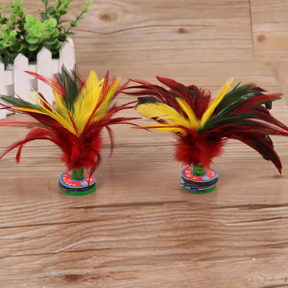 

4 Pcs Kick Shuttlecock Toy Kids Sports Toys Chinese Traditional Kicking