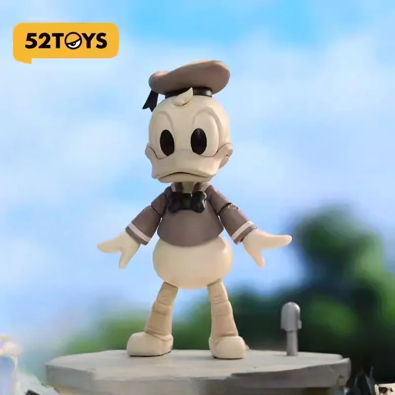 52TOYS 90. Rocznica Lightning Dance Blind Box |   Figurka Myszki Miki i Kaczora Donalda z ruchomymi elementami, dekoracja na biurko, prezent-niespodzianka