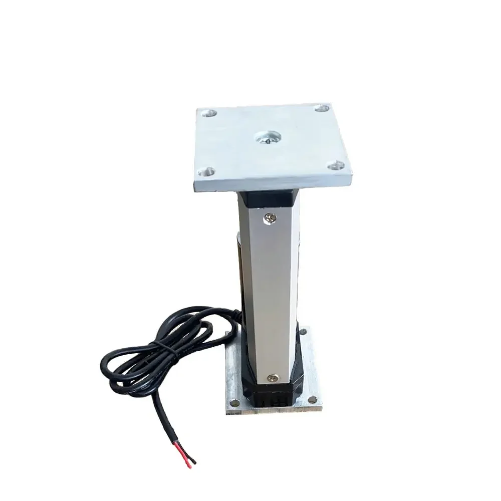 12 v24v 50-1000mm 100 ~ 1200N corsa attuatore lineare motore elettrico telescopico asta di spinta, piastra di supporto quadrata, tavolo di sollevamento