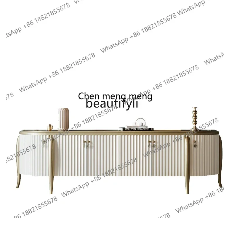 X  American light luxury TV, simple modern home background wall, living room floor cabinet small apartment TV cabinetAA