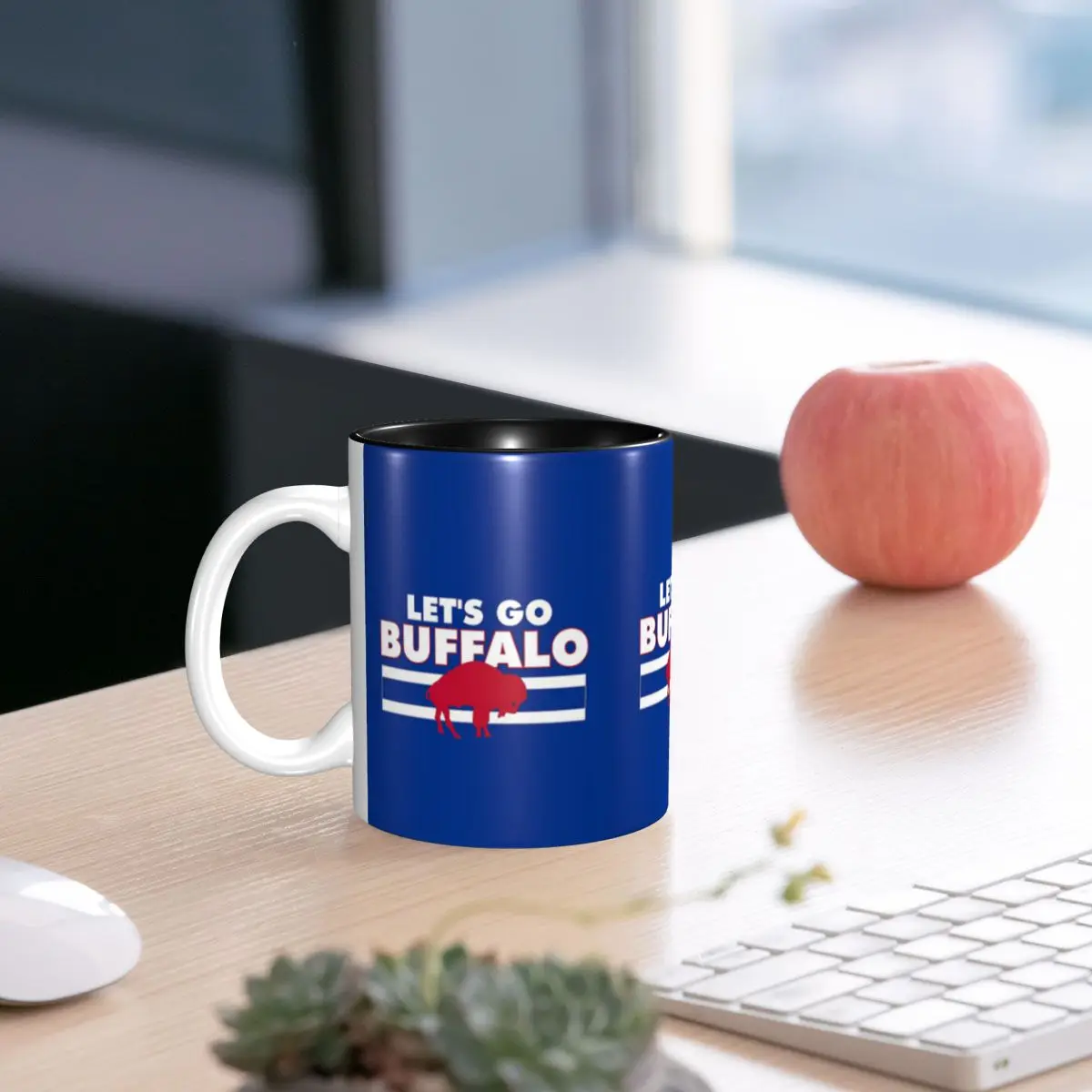 

Кружка Let's Go Buffalo, забавные керамические кофейные чашки, чайные кружки, чашка для молока, посуда для напитков, подарки для друзей