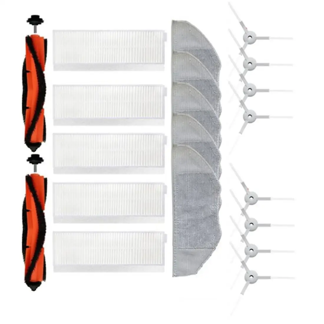 샤오미 미 메인 롤링 브러시 사이드 브러시 필터 걸레 천, 1 세트
