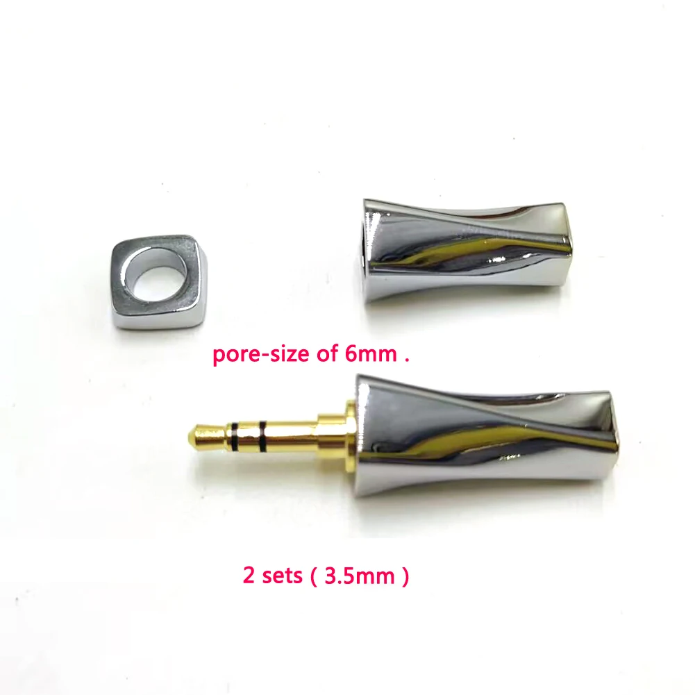 Haldane Xiaoman-الخصر 2 مجموعات 4.4 مللي متر 3.5 مللي متر التوصيل سماعة ترقية سلك كابل السراويل التمهيد الفاصل كابل التمهيد المسام حجم 6 مللي متر