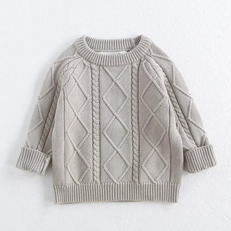 2025 New Autumn 0-3Yrs Children Knitted Clothes Suit Long Sleeved Knitted Pullover+Jumpsuit Newborn Baby Boys Girls Clothing Set