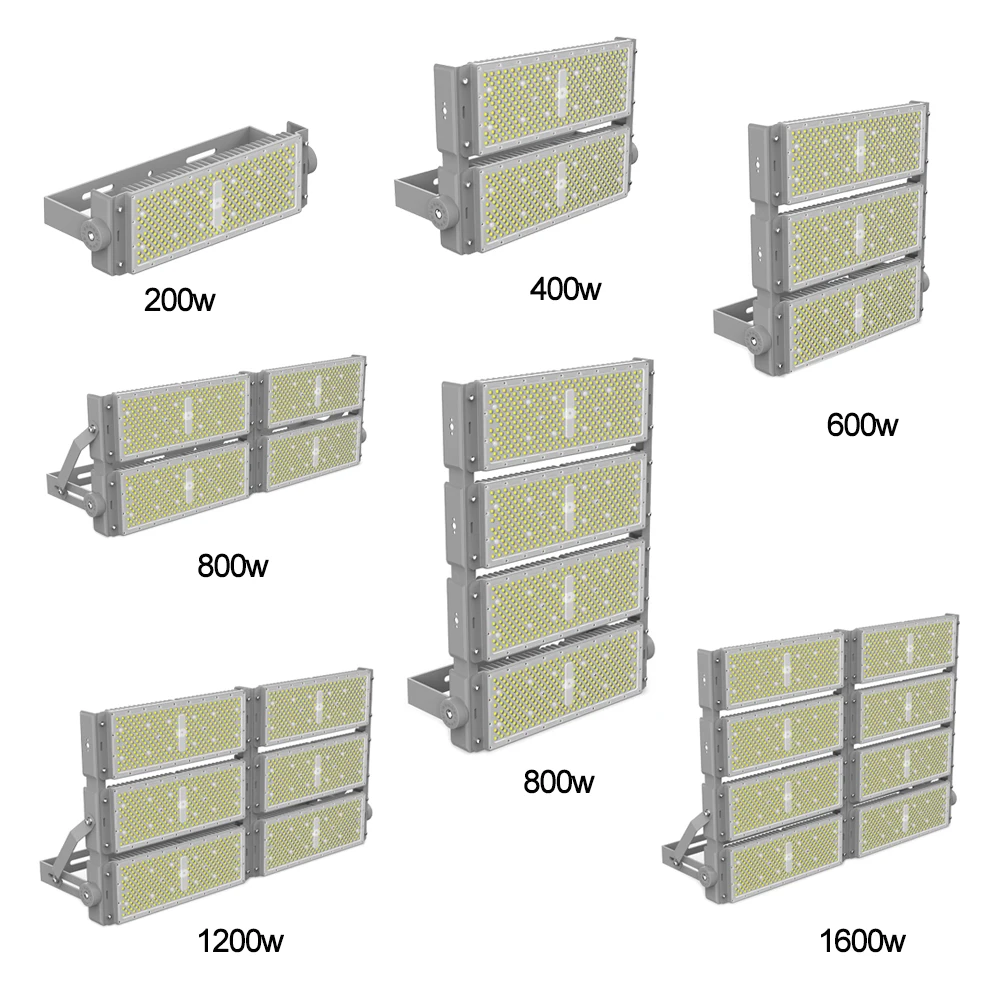 zhongshan new design outdoor stadium tennis court field reflector 200 watt 400w 600w compact led work area flood light fixture