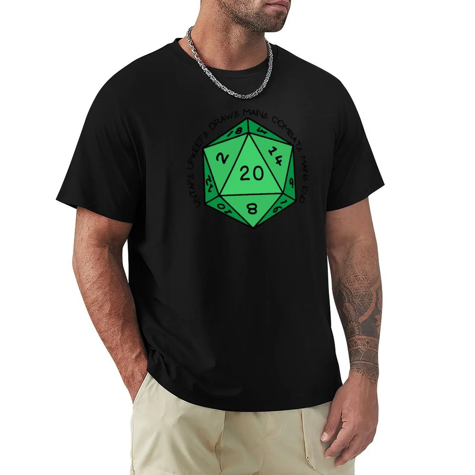 UNTAP, UPKEEP, DRAW MTG Inspired T-Shirt Casual Soft Cotton Short Sleeve Tee